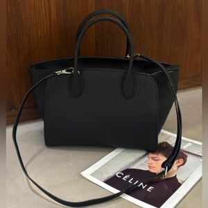 The Row Black Marlo 12 Bag